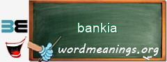 WordMeaning blackboard for bankia